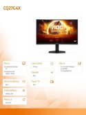 Monitor CQ27G4X 27 cali Zakrzywiony Fast VA 180Hz HDMIx2 DP HAS