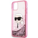 Karl Lagerfeld KLHCN61LNKHCP iPhone 11/ XR różowy/pink hardcase Glitter Karl Head