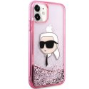 Karl Lagerfeld KLHCN61LNKHCP iPhone 11/ XR różowy/pink hardcase Glitter Karl Head