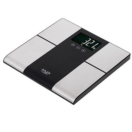 Adler Bathroom scale with analyzer AD 8165 Maximum weight (capacity) 225 kg, Accuracy 100 g, Body Mass Index (BMI) measuring, S