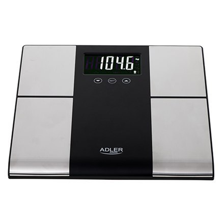 Adler Bathroom scale with analyzer AD 8165 Maximum weight (capacity) 225 kg, Accuracy 100 g, Body Mass Index (BMI) measuring, S