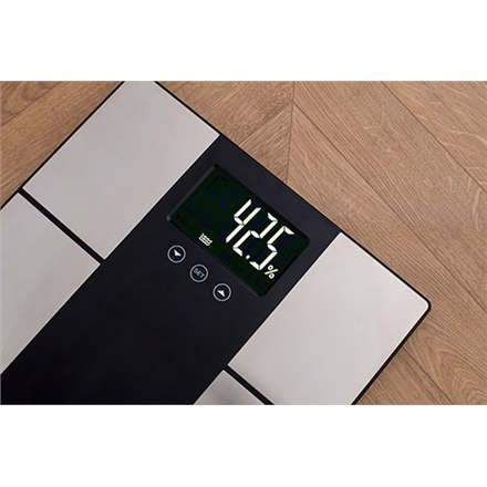 Adler Bathroom scale with analyzer AD 8165 Maximum weight (capacity) 225 kg, Accuracy 100 g, Body Mass Index (BMI) measuring, S