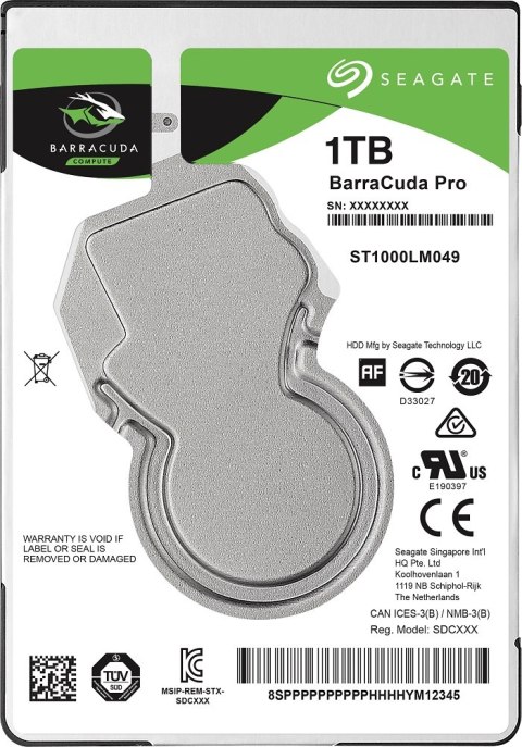 Dysk twardy SEAGATE BarraCuda Pro 1 TB 2.5" ST1000LM049