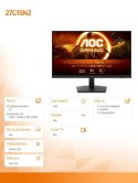 Monitor 27G15N2 27 cali Fast VA 180Hz HDMI DP