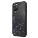 Guess GUHCN58HYMABK iPhone 11 Pro czarny /black Marble