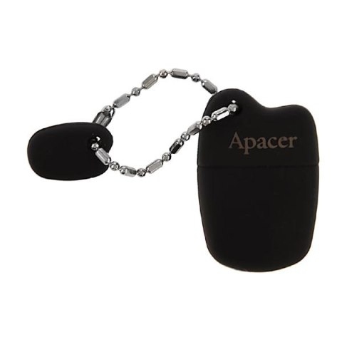 Apacer USB Pendrive, USB 2.0, 64GB, AH118, czarny, AP64GAH118B-1, USB A, z osłoną