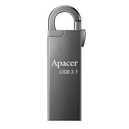 Apacer USB Pendrive, USB 3.0 (3.2 Gen 1), 32GB, AH15A, srebrny, AP32GAH15AA-1, USB A, z karabinkiem
