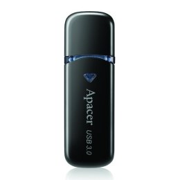 Apacer USB Pendrive, USB 3.0 (3.2 Gen 1), 64GB, AH355, czarny, AP64GAH355B-1, USB A, z osłoną