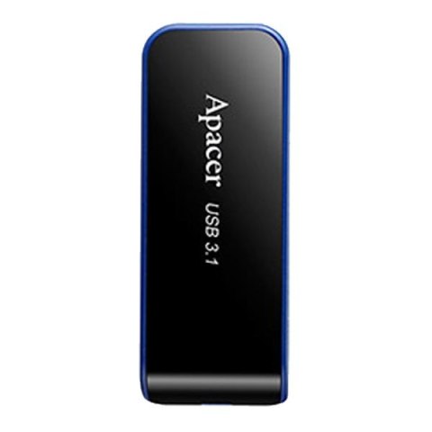 Apacer USB Pendrive, USB 3.0 (3.2 Gen 1), 64GB, AH356, czarny, AP64GAH356B-1, USB A, z wysuwanym złączem