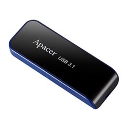 Apacer USB Pendrive, USB 3.0 (3.2 Gen 1), 64GB, AH356, czarny, AP64GAH356B-1, USB A, z wysuwanym złączem