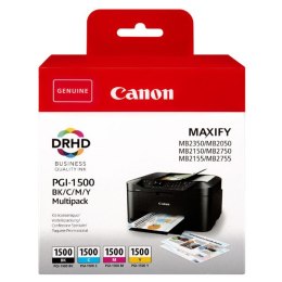 Canon oryginalny ink / tusz PGI-1500 BK/C/M/Y Multipack, CMYK, 400/3*300s, 9218B005, Canon MAXIFY MB2050,MB2150,MB2155,MB2350,MB