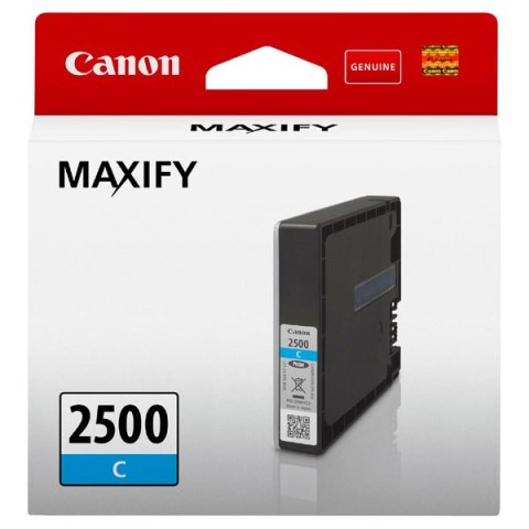 Canon oryginalny ink / tusz PGI-2500 C, cyan, 9.6ml, 9301B001, Canon MAXIFY iB4050,iB4150,MB5050,MB5150,MB5350,MB5450