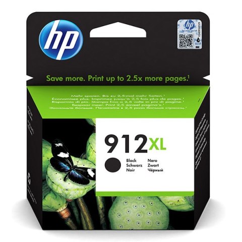 HP oryginalny ink / tusz 3YL84AE, HP 912XL, black, 825s, high capacity, HP Officejet 8012, 8013, 8014, 8015 Officejet Pro 802