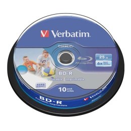 Verbatim BD-R SL, Hard Coat protective layer, 25GB, Pack Spindle, 43804, 6x, 10-pack, do archiwizacji danych