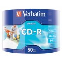 Verbatim CD-R, 43794, Inkjet Printable, 50-pack, 700MB, 50x, 12cm, wrap, do archiwizacji danych