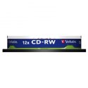 Verbatim CD-RW, 43480, DataLife PLUS, 10-pack, 700MB, Advanced Serl, 8-12x, 80min., 12cm, Scratch Resistant, bez możliwości nadr