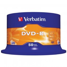 Verbatim DVD-R, 43548, DataLife PLUS, 50-pack, 4.7GB, 16x, 12cm, General, Advanced Azo+, cake box, Scratch Resistant, bez możliw