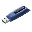 Verbatim USB flash disk, USB 3.0 (3.2 Gen 1), 64GB, V3 MAX, Store N Go, niebieski, 49807, USB A, z wysuwanym złączem