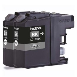 Brother oryginalny ink / tusz LC-123BK, black, 2x600s, 2szt, Brother MFC-J4510 DW