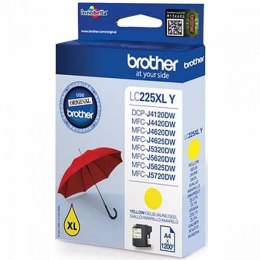 Brother oryginalny ink / tusz LC-225XLY, yellow, 1200s, Brother MFC-J4420DW, MFC-J4620DW