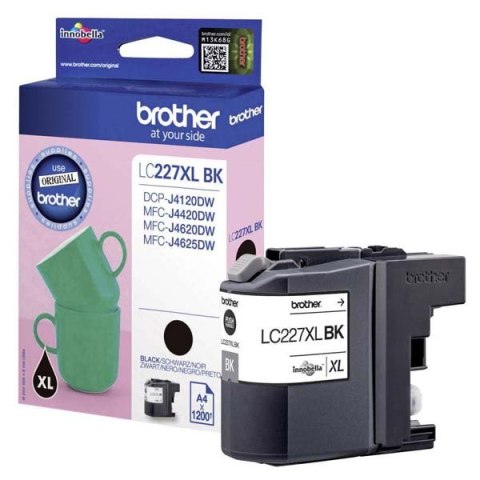 Brother oryginalny ink / tusz LC-227XLBK, black, 1200s, Brother MFC-J4420DW, MFC-J4620DW