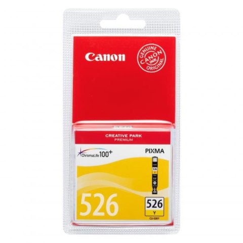 Canon oryginalny ink / tusz CLI526Y, yellow, 9ml, 4543B001, Canon Pixma MG5150, MG5250, MG6150, MG8150