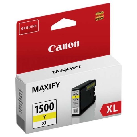 Canon oryginalny ink / tusz PGI 1500XL, yellow, 12ml, 9195B001, high capacity, Canon MAXIFY MB2050, MB2350