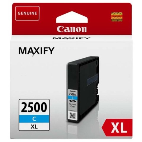 Canon oryginalny ink / tusz PGI 2500XL, cyan, 19.3ml, 9265B001, high capacity, Canon MAXIFY iB4050, MB5050, MB5350