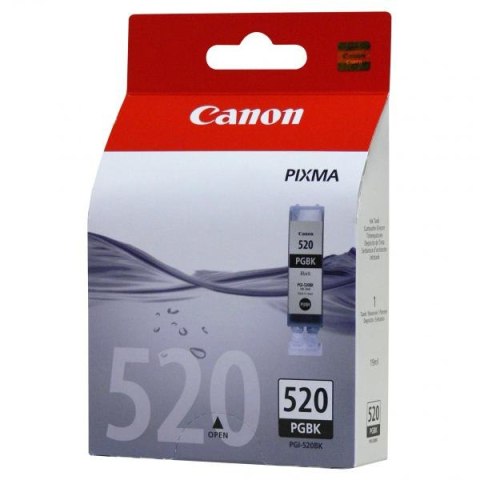 Canon oryginalny ink / tusz PGI520BK, black, 19ml, 2932B001, Canon iP3600, 4600, MP550, 620, 630, 980