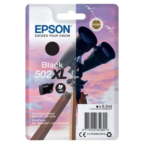 Epson oryginalny ink / tusz C13T02W14010, 502XL, T02W140, black, 9.2ml, Epson XP-5100, XP-5105, WF-2880dwf, WF2865dwf