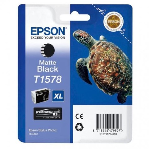 Epson oryginalny ink / tusz C13T15784010, matte black, 25,9ml, Epson Stylus Photo R3000