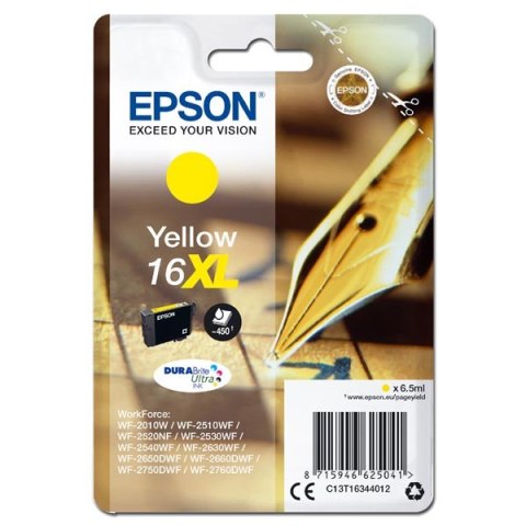 Epson oryginalny ink / tusz C13T16344012, T163440, 16XL, yellow, 6.5ml, Epson WorkForce WF-2540WF, WF-2530WF, WF-2520NF, WF-2010