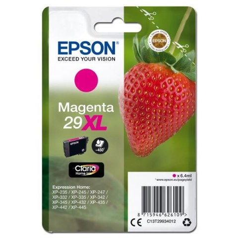 Epson oryginalny ink / tusz C13T29934012, T29XL, magenta, 6,4ml, Epson Expression Home XP-235,XP-332,XP-335,XP-432,XP-435