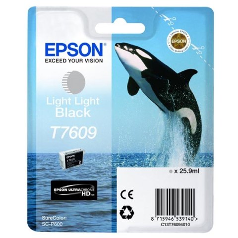 Epson oryginalny ink / tusz C13T76094010, T7609, light light black, 25,9ml, 1szt, Epson SureColor SC-P600