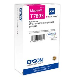 Epson oryginalny ink / tusz C13T789340, T789, XXL, magenta, 4000s, 34ml, 1szt, Epson WorkForce Pro WF-5620DWF, WF-5110DW, WF-569