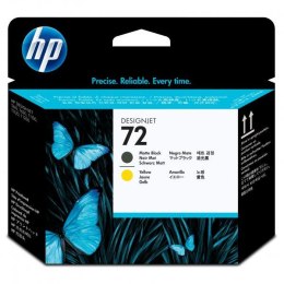 HP oryginalny głowica drukująca C9384A, HP 72, matte black/yellow, HP Designjet T1100, T770