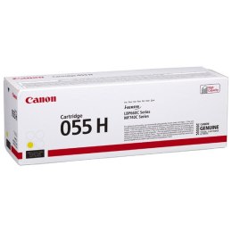 Canon oryginalny toner 055YH, yellow, 5900s, 3017C002, high capacity, Canon MF742Cdw, MF744Cdw, MF746Cx, LBP663Cdw, LBP664Cx, O