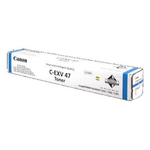 Canon oryginalny toner CEXV47, cyan, 21500s, 8517B002, Canon IRA C250,255,350,351,355,IR-C250,255,350,351,355, O