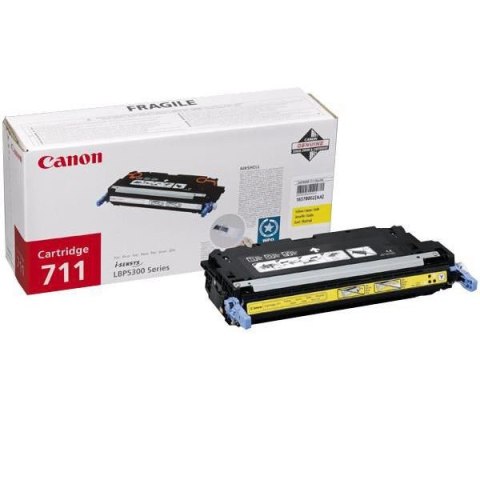 Canon oryginalny toner CRG711, yellow, 6000s, 1657B002, Canon LBP-5300, O