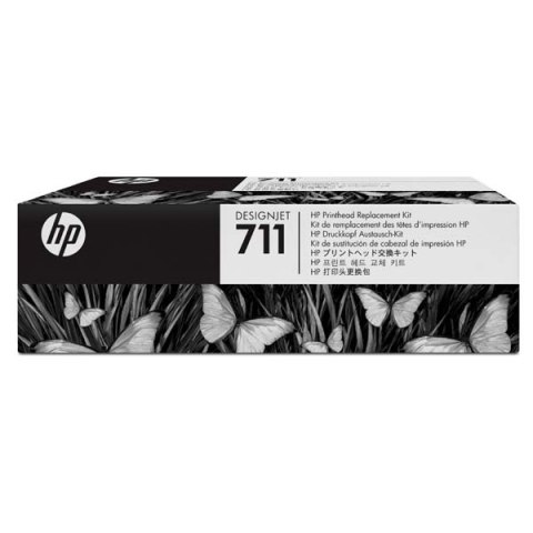HP oryginalny Zestaw do wymiany głowicy C1Q10A, CMYK, w zestawie wkłady atramentowe, HP DesignJet T120,T520