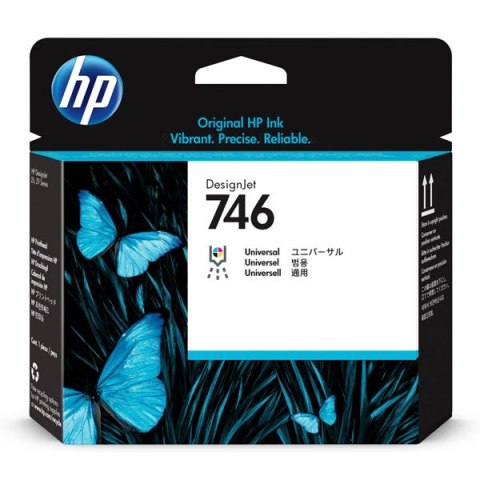 HP oryginalny głowica drukująca P2V25A, HP 746, 1szt, HP pro DesignJet Z6, Z9+