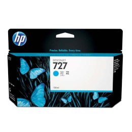 HP oryginalny ink / tusz B3P19A, HP 727, cyan, 130ml, HP DesignJet T1500, T2500, T920