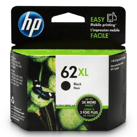 HP oryginalny ink / tusz C2P05AE, HP 62XL, black, 600s, HP Envy 5540,5541,5542,5543,5544,5546,5547,5548,5549