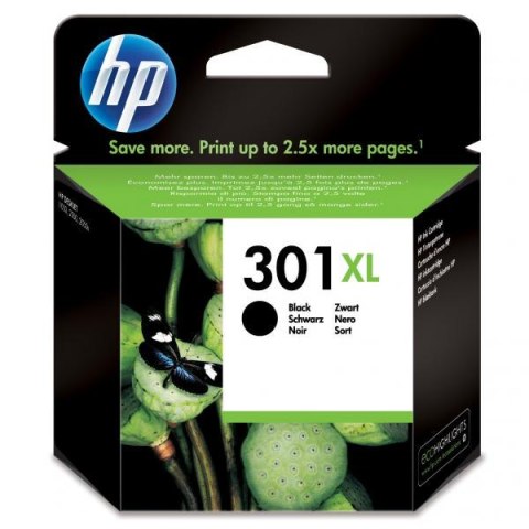 HP oryginalny ink / tusz CH563EE, HP 301XL, black, 480s, HP HP Deskjet 1000, 1050, 2050, 3000, 3050