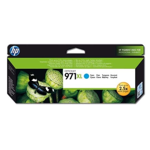 HP oryginalny ink / tusz CN626AE, cyan, 6600s, HP 971XL, HP Officejet Pro X451dn, X451dw, X476dn MFP, X476dw