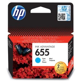 HP oryginalny ink / tusz CZ110AE, HP 655, cyan, 600s, HP Deskjet Ink Advantage 3525, 5525, 6525, 4615 e-AiO