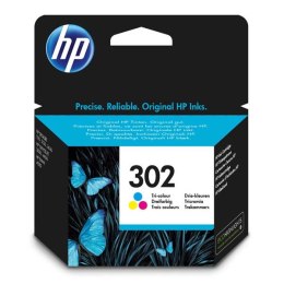 HP oryginalny ink / tusz F6U65AE, HP 302, color, 165/165/165s, 4ml, HP OJ 3830,3834,4650, DJ 2130,3630,1010, Envy 4520