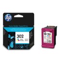 HP oryginalny ink / tusz F6U65AE, HP 302, color, 165/165/165s, 4ml, HP OJ 3830,3834,4650, DJ 2130,3630,1010, Envy 4520