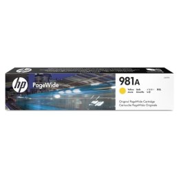 HP oryginalny ink / tusz J3M70A, HP 981A, yellow, 6000s, 70ml, HP PageWide Enterprise Color 556, MFP 586