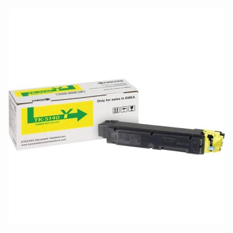 Kyocera oryginalny toner TK-5140Y, yellow, 5000s, 1T02NRANL0, Kyocera ECOSYS M6030cdn, ECOSYS M6530cdn, ECOSYS P6130cdn, O